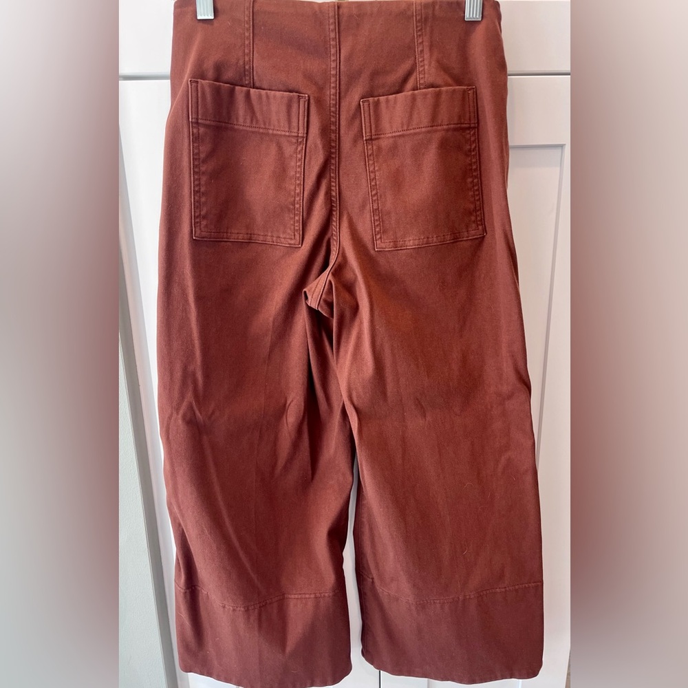 SPANX Women’s Stretch Twill Cropped Wide-leg Pull-On Pants - Picture 3 of 4